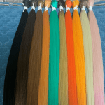Super Long Synthetic Weave Hair in Vibrant Orange Color
