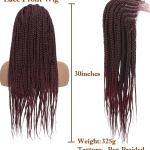30'' Braided Lace Front Wig for Effortless Long Hair Look