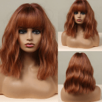HENRY MARGU Red Copper Ginger Synthetic Wig for Effortless Elegance!