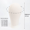 Canvas Wig Head 21-25 inch Mannequin with Clamp – Ideal for Wig Making & Styling