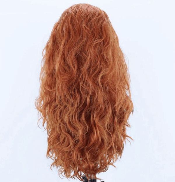 13X4 Ginger Synthetic Lace Front Wig – Perfect for Cosplay and Everyday Wear
