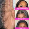 Natural Black Transparent HD Lace Closure - 100% Human Hair for Flawless Style