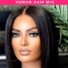 12-Inch Straight Bob Wig with Transparent Lace Closure, showcasing a full and natural look for versatile styling. 